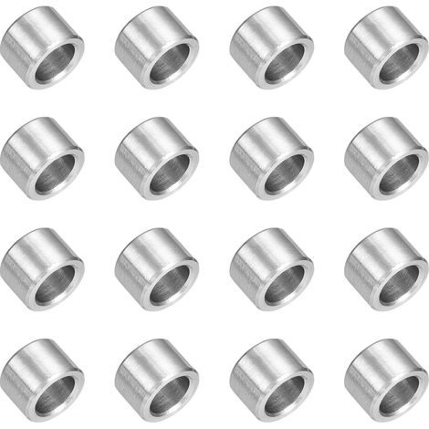 16Pcs Entretoises En Acier Inoxydable 304 1/2" OD x 5/16" ID x 3/8" Longueur(12x8x9mm) Bague D'Espacement Entretoise Ronde Métallique Pour Vis M8 Boulons Et Tiges (1/5)