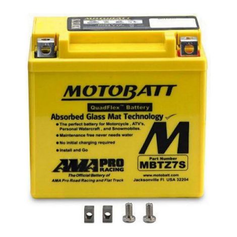 Batterie Motobatt QuadFlex AGM MBTZ7S 12V 6.5ah 100A YTX5L-BS YTZ7S
