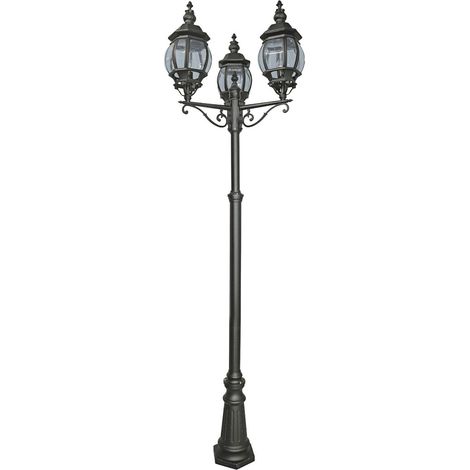 Searchlight Bel Aire - Lampione da esterno 3 luci Nero IP44, attacco E27 (1/5)