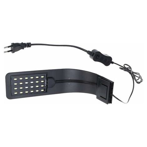 PinkLED Aquarium Light Ultra-thin Fish Tank Clip Lamp for Plant (Black, Blue Light) (1/5)