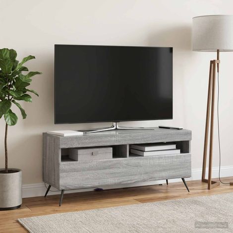 vidaXL Mueble de TV LED Sonoma gris Madera de ingeniería (1/5)