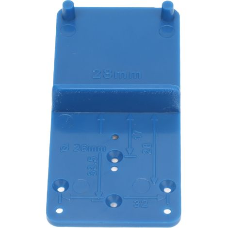 10 Stück 28 mm 37 mm Scharnierloch-Bohrschablonen-Führung Tür- und Schrank-DIY-Handwerkzeuge (Breite Ausführung) (1/5)