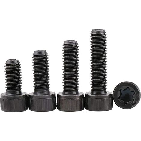 Boulons à Six Pans en Acier Carbone Torx Socket Câble Boulons Vis, M8×35mm,5 pcs (1/4)