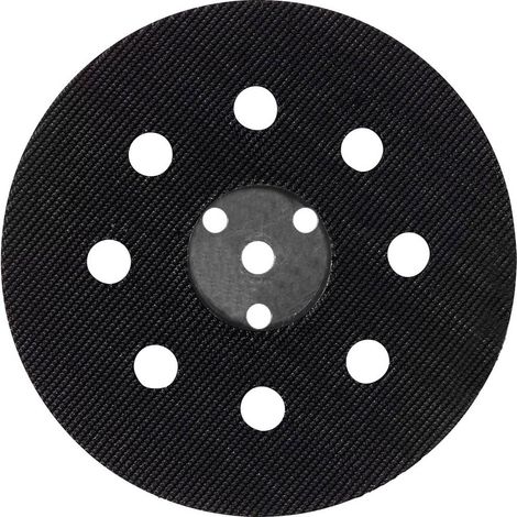 wolfcraft Platorello velcrato per levigatrice rotoorbitale I 2227000 - Ø 125 mm - Con tessuto velcrato (1/3)