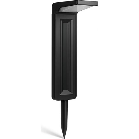 Lampioncino Lampione Paletto LED con Pannello Solare e picchetto da Giardino 6W CCT Luce calda, Luce fredda, Luce Naturale, IP65, 200 lumen