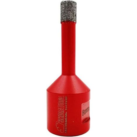 ALOVEZ Forets Diamant 8mm Trépans de Forage avec Filetage M14 pour Perçage à sec en Porcelaine Carrelage Granit Marbre (1/4)