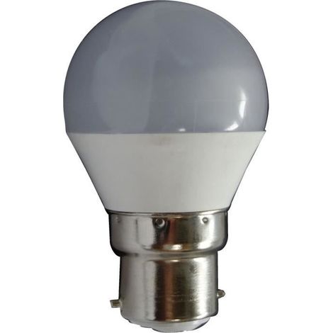Ampoule LED Mini-sphérique 5W B22 470Lm 3000K blanc chaud