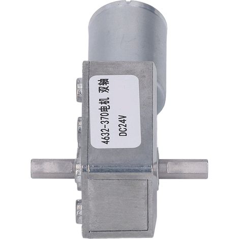 Moteur à Engrenages DC 24V à Double Arbre avec Réducteur de Vitesse et Autobloquant 210RPM (1/5)