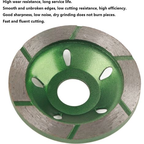 Meule à segments diamantée 80 mm forme tasse disque de coupe pour béton marbre granit (1/5)
