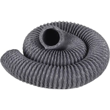 Conduit d'air 100 mm × 5 m — Tuyau d'évacuation des fumées pour graveur laser / Tuyau de ventilation / Conduit de ventilation / Tuyau d'échappement / Conduit d'air de refroidissement (1/5)