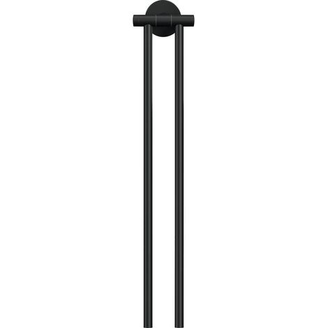 tesa MOON BLACK toallero adhesivo negro 2 barras