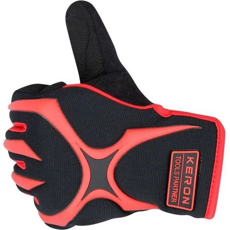 Guantes de trabajo kerbl ajax absorción impactos palma reforzada