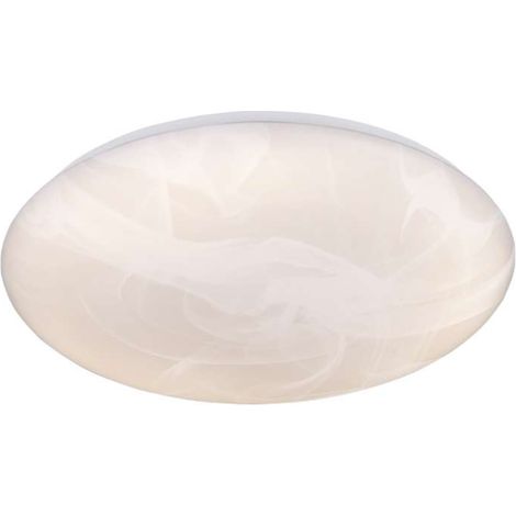 Plafoniera LED, plastica, alabastro, 38x7x38 cm, Umbria (1/5)