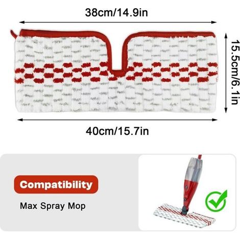 5 Pièces pour Vileda Spray Balai Recharge Microfibres Kit,2 en 1 Réutilisable pour Vileda 1-2 Spray Max Balai Recharge, pour Convient à Tout Type de Sols (1/3)