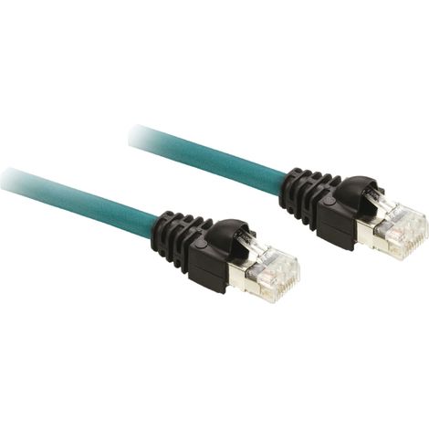 cable pour liaison série modbus - 2 x rj45 - altivar - 3 mètres - schneider electric vw3a8306r30