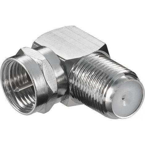 Adaptateur coudé - Non spécifié - F mâle vers F femelle - Métal - Intérieur - Raccord femelle/femelle