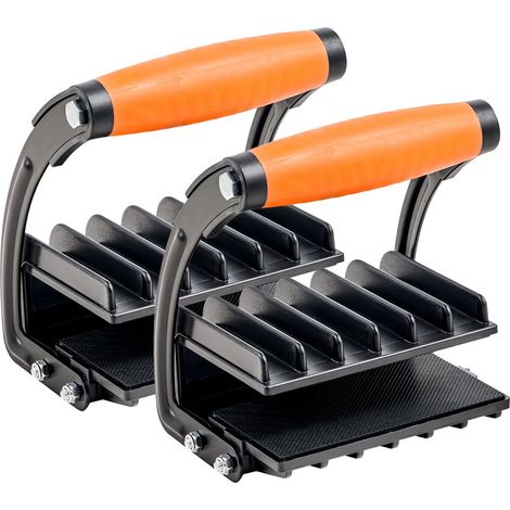 Porte-panneaux réglable, charge max 90,7 kg par pince, lot de 2, pour panneaux de 0 à 25,4 mm, avec poignées antidérapantes. (1/5)