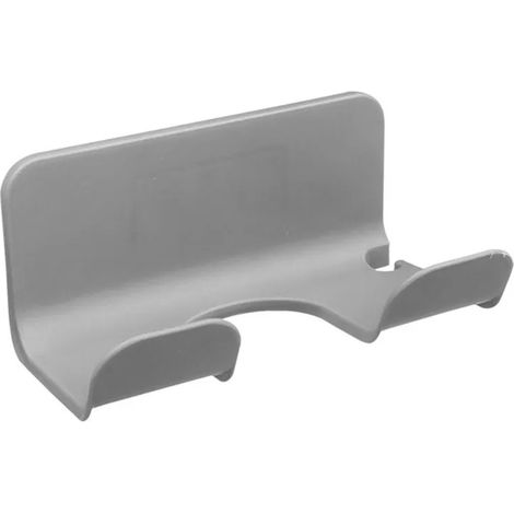 Support mural pour sèche-cheveux (gris) - Nouveau support universel non perforé pour sèche-cheveux - Support de rangement auto-adhésif pour salle de bain (1/5)