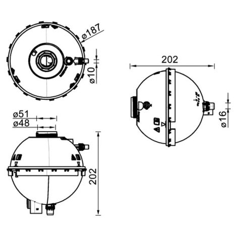 Vase d'expansion, liquide de refroidissement MAHLE CRT 211 000S BMW 17137642158