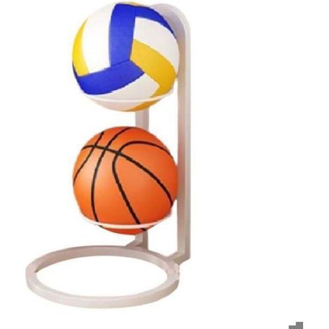 Support de Rangement pour Ballons - Pour Football Basketball Volley-Ball Yoga - Idéal École Maison Enfant - 1 Pièce (1/4)