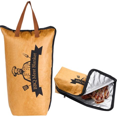 sac de repos isotherme réutilisable pour fumoir et grillades, avec large ouverture pour grandes pièces