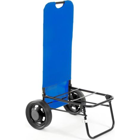 Carrello da Spiaggia PortaOggetti e Porta Ombrellone in Acciaio Beach Blu (1/5)