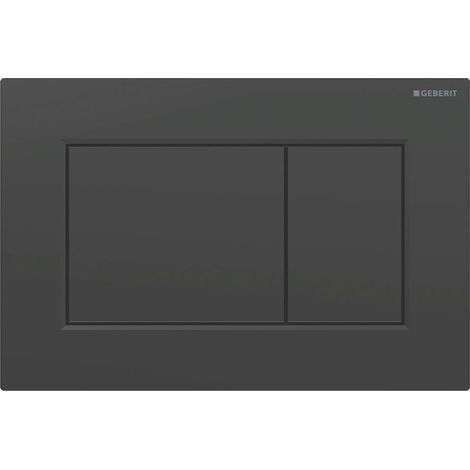 Aptel Geberit Sigma01 placca di comando nera lucida quadrata