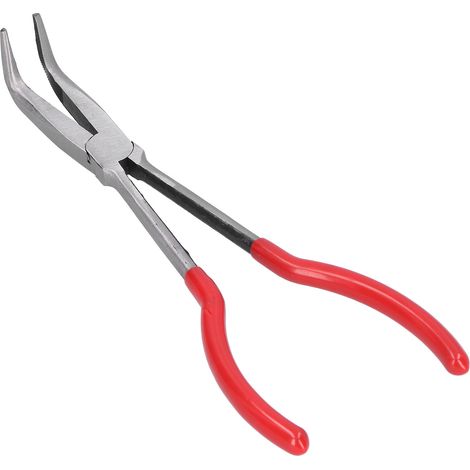 Pince à four, pince à bec long, outil multifonctionnel pour la fabrication de bijoux (pince à bec courbé à 90 degrés) (1/5)