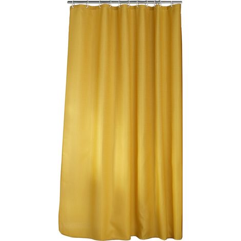 Rideau de douche 180 x 200 cm Quartz ocre (1/3)