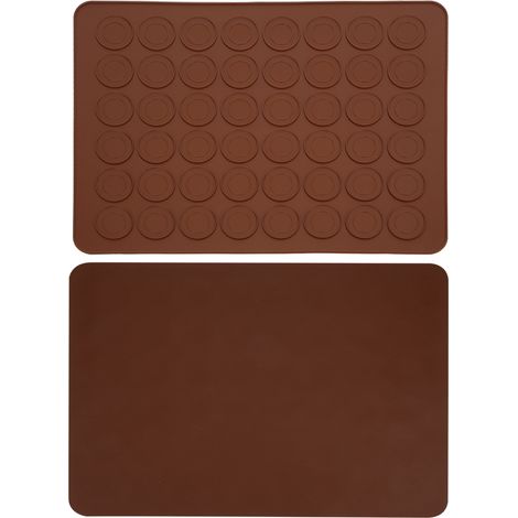 Plaque de cuisson en silicone à 48 alvéoles pour macarons, tapis antiadhésif pour four, accessoire de cuisine DIY (1/5)