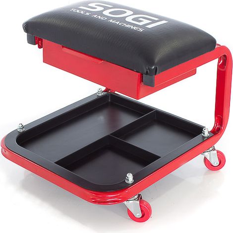 SGABELLO OFFICINA CARRELLO SGABELLINO IDEALE PER AUTO MOTO QUAD SOGI X4-01 (1/5)