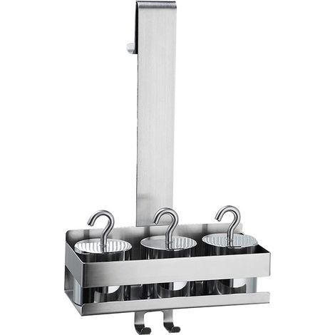 Suspended shower rail in 304 stainless steel – drill-free installation – dimensions 30 x 12 x 10 cm (1/5)