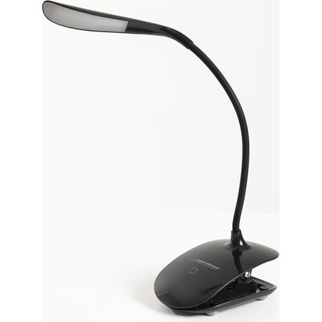 Esperanza Deneb Lámpara de Escritorio LED Negra 3W Flexible (1/3)
