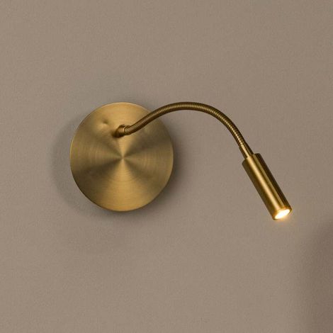 [GEBRAUCHT] B-Ware LED-Akkuwandspot Jolijn gold matt 11 cm mit Flexarm und Magnet Lucide (1/2)