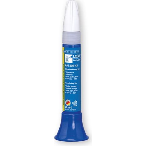 Schraubensicherung WEICONLOCK® AN 302-43 50ml mf.hv.blau DVGW,KTW Pen WEICON