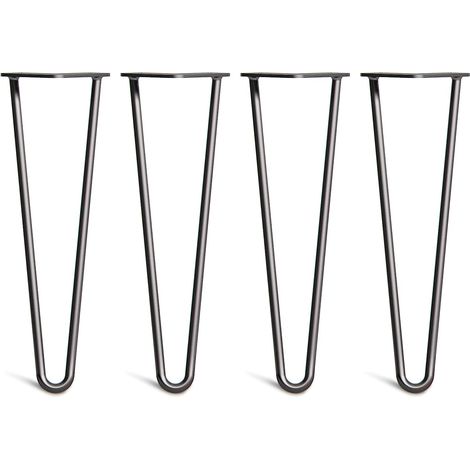 4 x Heavy Duty Hairpin Table Legs �C Superior Double Steel Welding with Free Screws, Build Guide & Protector (1/5)