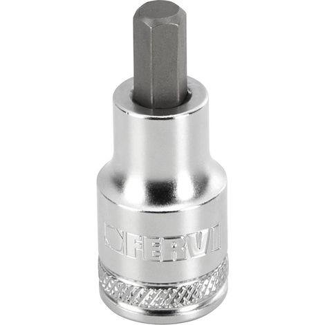 Steckschlussel mit 6 mm 1/2 Sechskanteinsatz Fervi bn413n006a