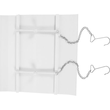Déflecteur Installation sans Perforation en Acier Plastique Blanc de Climatiseur et Réglage Multi-angle Ambiance Estivale Confortable (1/5)