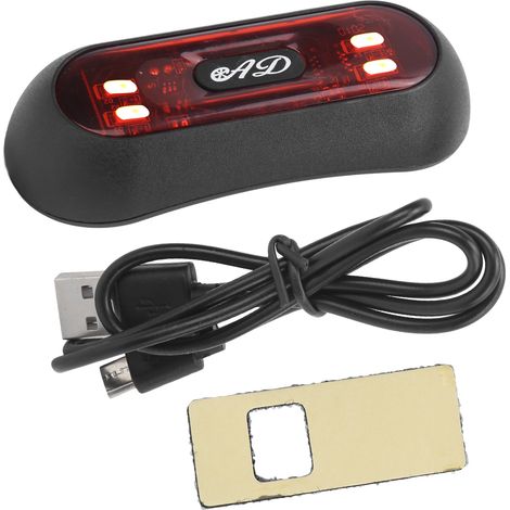 Feu arrière LED IP67 clignotant étanche haute luminosité pour accessoire casque moto vélo (1/5)