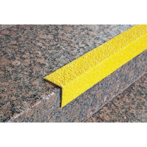 COBA, Profilé pour marches d'escalier, jaune, lot de 2, (1/2)