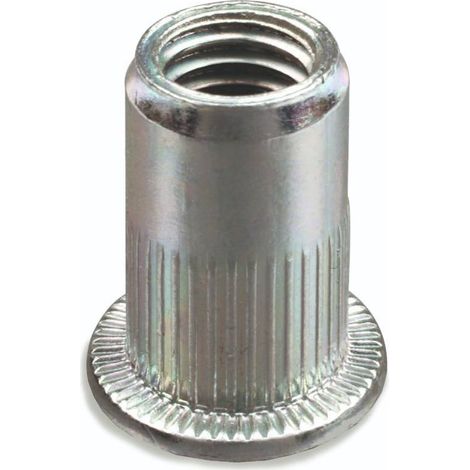 100 Ecrous à Sertir Crantés Tête Ronde GOFIX M12 x 23 mm - Aluminium - D-Work
