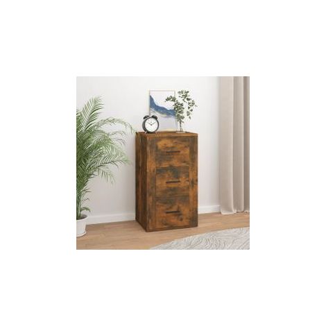 Buffet Chêne fumé 40x33x70 Bois d'ingénierie (1/5)