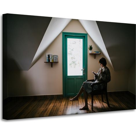 Leinwanddruck „Menschen, Frau, Entspannung“, 90 x 60 cm