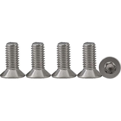 25 vis à tête fraisée M4 x 16 en acier inoxydable 304, vis Torx, vis à métaux, entraînement standard, entièrement filetées (1/5)
