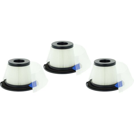 vhbw Kit de 3x Filtres d'aspirateur compatible avec Klarstein Clean Butler 4G Silent 10033762 / 10033763 aspirateur sans-fil - Filtre anti-saleté