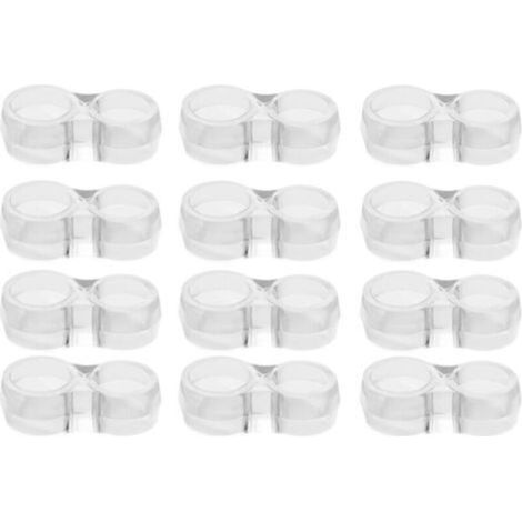 Protection poignee porte - lot de 12 protège poignée porte double transparents et protege mur pour poignée de fenêtre pour protéger contre les marques