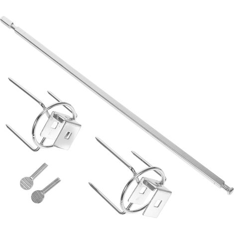 Fourchette Rotative En Acier Inoxydable Pour Poulet Rôti Accessoire Barbecue Et Four 11X2 Pouces Ustensile Pratique Pour Gril À Domicile (1/5)