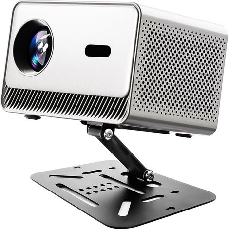 Support De Projecteur, Surface De La Table Support Projecteur Mini Multifonctionnel avec Interface à Vis 1/4 Pouces Convient pour Le Montage Mural Ou Au Plafond De Projecteurs(Noir) (1/5)