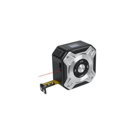 Télémètre Laser Ruban 2 en 1, Mètre Ruban Laser Rechargeable avec Laser de 40m et Ruban de 5m, USB Rechargeable avec Rétroéclairage LCD, Affichage Numérique pour Longueur/Zone /Volume/Mesure (1/4)