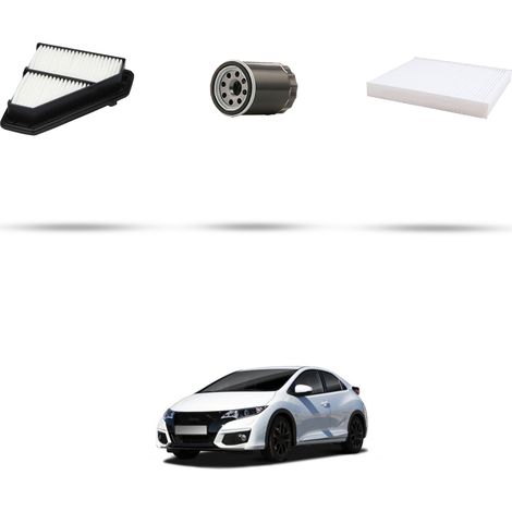 Kit tagliando 3 filtri compatibile con Honda Civic IX 1.8 104kw dal 2011 (1/5)